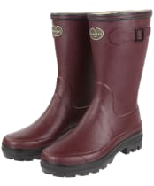 Women’s Le Chameau Giverny Botillon Wellington Boots - Cherry