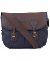 Barbour Wax and Leather Tarras Bag - Navy