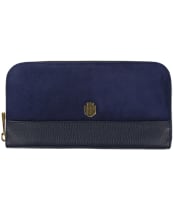 Women’s Fairfax & Favor Salisbury Leather Purse - Navy Blue