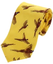 Soprano Flying Pheasants Tie - Gold
