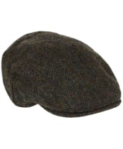 Heather Highland Harris Tweed Flat Cap - Forest