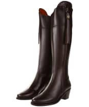 Women’s Fairfax & Favor Regina Heeled Leather Boots - Mahogany Leather