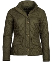 Women's Barbour Flyweight Cavalry Quilted Jacket - Olive