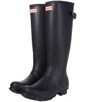 Women's Hunter Original Back Adjustable Wellington Boots - Navy