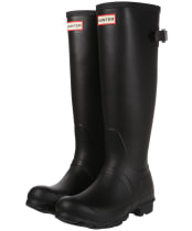 Women's Hunter Original Back Adjustable Wellington Boots - Black