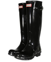 Women's Hunter Original Tall Gloss Wellington Boots - Black
