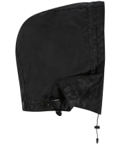 Barbour Waxed Cotton Plain Hood - Black