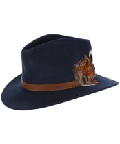 Alan Paine Richmond Felt Hat - Navy