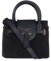 Women’s Fairfax & Favor Mini Windsor Handbag - Navy Suede