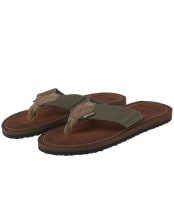 Men’s Barbour Toeman Beach Sandals - Olive