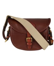 Alan Paine Leather Cartridge Bag - Brown