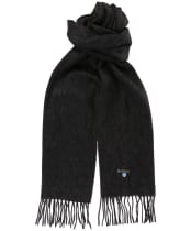 Barbour Plain Lambswool Scarf - Charcoal / Grey