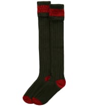 Pennine Byron Socks - Olive / Ruby