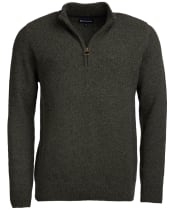 Men’s Barbour Tisbury Half Zip Sweater - Dark Seaweed