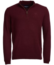Men’s Barbour Tisbury Half Zip Sweater - Ruby