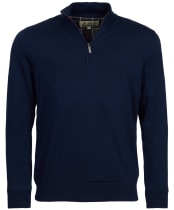 Men’s Barbour Gamlan Half Zip Sweater - Navy