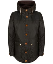 Men's Barbour Game Waxed Parka Jacket - Olive