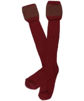 Men’s Pennine Penrith Shooting Socks - Olive / Burgundy