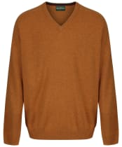 Men’s Alan Paine Streetly V-Neck Pullover - Gazelle