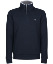 Men’s Crew Clothing Classic Half Zip Sweatshirt - Navy