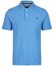 Men's Crew Clothing Classic Pique Polo Shirt - Sky