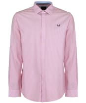 Men's Crew Clothing Classic Micro Gingham Shirt - Classic Pink