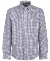 Men's R.M. Williams Collins Cotton Twill Shirt - Navy / White