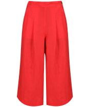 Women’s Joules Alexi Solid Fluid Culottes - Poppy