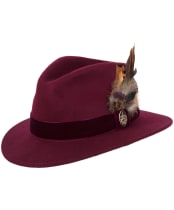 Women’s Hicks & Brown The Chelsworth Fedora - Maroon