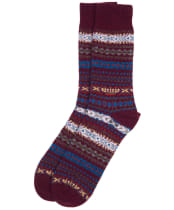 Men's Barbour Boyd Socks - Burgundy