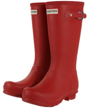 Hunter Original Kids Wellington Boots, 12-5 - Military Red
