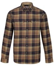 Men's Fjallraven Singi Heavy Flannel Long Sleeve Shirt - Dark Sand