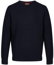 Men's Schoffel Lambswool Crew Neck Sweater - Navy