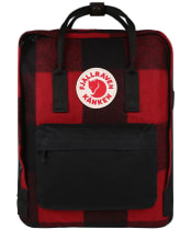 Fjallraven Kanken Re-Wool Backpack - Red / Black