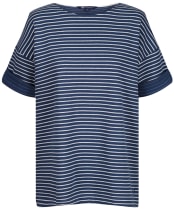 Women’s Crew Clothing Corten Top - White/Navy