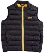 Boy's Barbour International Reed Gilet 10-15yrs - Black / Yellow