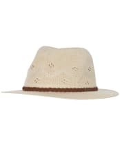 Women's Barbour Flowerdale Trilby Hat - Cream