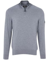 Men’s Barbour International Cotton Half Zip Sweater - Anthracite Marl