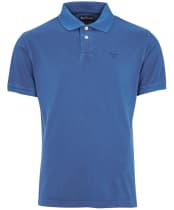 Washed Sports Polo - Marine Blue