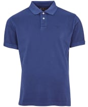 Washed Sports Polo - Navy