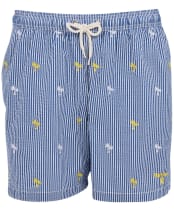 Men’s Barbour Palm Stripe Swim Shorts - Navy