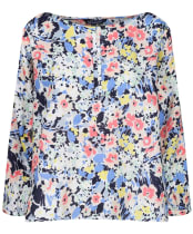Women’s Crew Clothing Linen Blouse - Garden Print