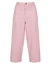Women’s Crew Clothing Tucked Wide Leg Trouser - Ball Pink