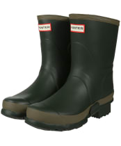 Women’s Hunter Gardener Short Wellies - Dark Olive / Clay