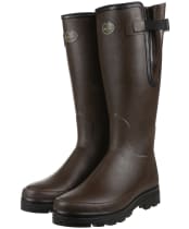 Men's Le Chameau Vierzonord Neo Wellington Boots - 41 cm calf - Marron Fonce