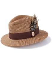 Women’s Hicks & Brown Aldeburgh Fedora - Natural / Brown
