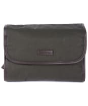 Men’s Barbour Wax Hanging Washbag - Olive