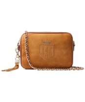 Women’s Fairfax & Favor Finsbury Cross Body Bag - Tan Suede