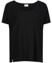 Women’s Tentree Ribbed Scoop Neck T-Shirt - Meteorite Black