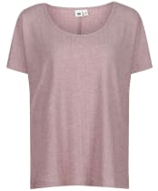 Women’s Tentree Ribbed Scoop Neck T-Shirt - Twilight Mauve Heather